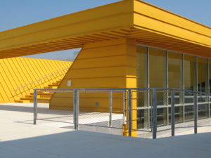 Bernard & Anne Spitzer School of Architecture - RVS kabelnetten in balustrades, X-TEND - Carl Stahl
