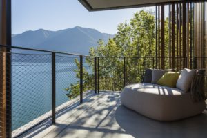 Hotel Hotel Il Sereno Lago Como Balkongeländer - Balustrade met RVS kabelnetten, X-TEND - Carl Stahl