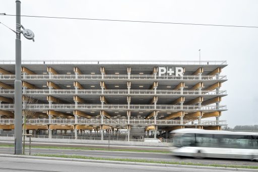 P+R Linkeroever, Oosterweel, Antwerpen - kabelnetten - Carl Stahl Benelux - 9800 parkeergarage parking parkeergebouw